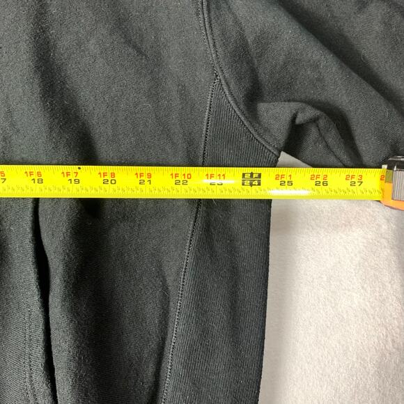 Champion Hoodie Mens XL Black Reverse Weave Full Zip Sweatshirt Y2K - Picture 11 of 13